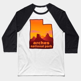 Arches National Park Utah Baseball T-Shirt